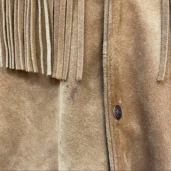 Rancher Suede Fringe Jacket Size S - Picture 6 of 8